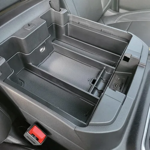 Miniatura 8 de PIMCAR Organizador de consola central de tamaño completo para Chevy Silverado/GMC Sierra 1500 2019-2022 y Silverado/Sierra 2500 HD 3500 HD 2020-2023