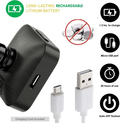 Miniatura 3 de KLIQ EcoTuner - Afinador de clip recargable USB para todos los instrumentos (con cable de carga incluido)