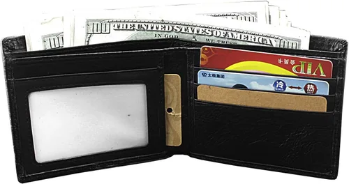 Miniatura 3 de Cartera de cuero gris plateado con cadena para hombre, diseño de dragón vintage, plateado, Vintage