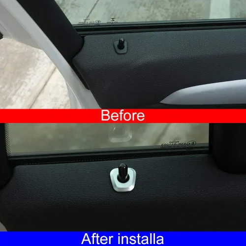 Miniatura 2 de YIWANG 4 unids ABS cromo para BMW X1 F48 2016-2019 cerradura de puerta de coche pegatinas ajuste pegatinas coche accesorios para BMW X2 F47 2018 2019