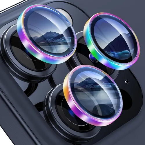 Miniatura 9 de WSKEN Protector de lente de cámara para iPhone 15 Pro/iPhone 15 Pro Max, [Mantén el disparo original] Protector de pantalla de cámara de vidrio