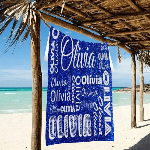 Miniatura 3 de Dr.TOUGH Toallas de playa personalizadas para adultos y niños, toallas de piscina personalizadas con nombre, toallas de playa de microfibra