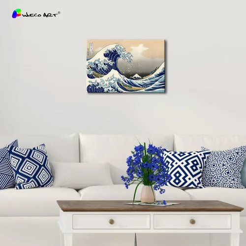Miniatura 2 de Wieco Art Impresiones en Lienzo Arte para Pared Imagen de Playa y Océano Pinturas para la Decoración del Hogar y la Oficina Decoración de Pared La