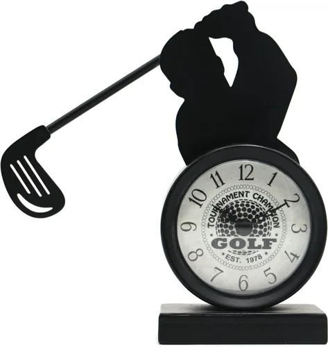 Regalos de golf para hombres, papá, mujeres, hermano, jefes, palos de golf, reloj de escritorio, accesorios de escritorio geniales para compañeros