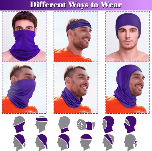 Miniatura 3 de Geyoga 6 piezas de protección UV para el verano, polaina de cuello refrescante, ropa para la cara, polaina para cuello, bufanda, protector solar