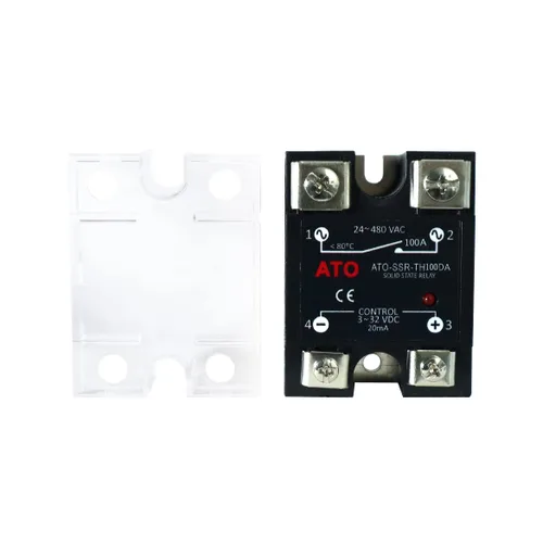 Miniatura 3 de Relé de estado sólido ATO SSR-100DA Relé semiconductor monofásico de CC a CA, entrada 3-32V CC, salida 24-480V CA (100A)