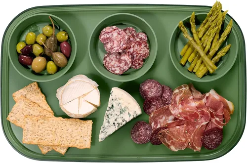 Miniatura 8 de madesmart dipware - Bandeja de 3 tazones, apilables y extraíbles para embutidos, guacomole, aperitivos, verduras, apto para lavavajillas