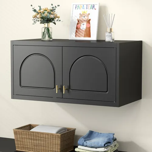 Miniatura 13 de UNICOLY Gabinete de Almacenamiento de Pared de 15", Pequeño Armario Guardarropa, Pequeño Gabinete Colgante para Dormitorio Escuela, Empleado