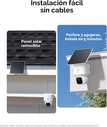 Miniatura 6 de eufy Security SoloCam E30, cámaras de seguridad inalámbricas para exteriores, cámara solar inalámbrica para exteriores, panorámica de 360°