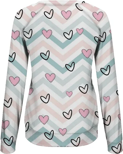 Miniatura 45 de Sudadera de manga larga con estampado de leopardo y corazón para mujer, para el día de San Valentín, sin botones, para niñas, regalos