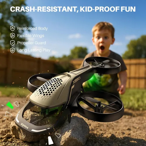Miniatura 2 de SYMA Helicóptero RC X990 para niños, helicóptero de control remoto con increíbles trucos de acrobacias, protección de hélice de 360°, retención