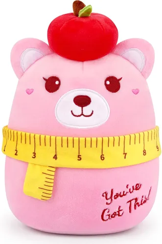 Miniatura 12 de Peluche de gato negro de 8 pulgadas con pastel, lindo regalo de cumpleaños negro para niñas, niños y gatos, decoración de la habitación del hogar