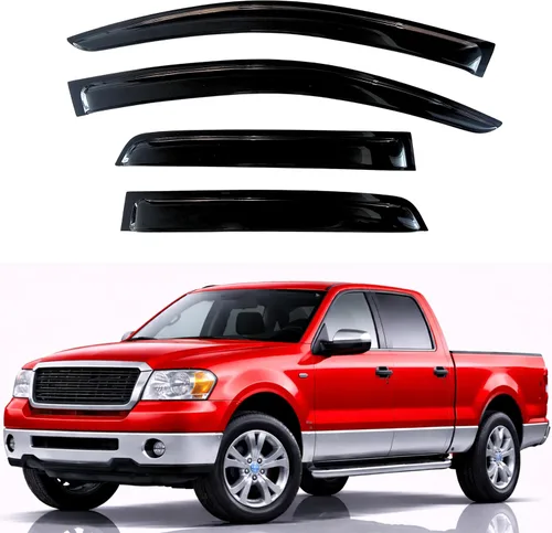 Miniatura 19 de KPY Visor de ventana compatible con Hyundai Tucson 2021-2025, 4 piezas de deflector de ventilación para ventana lateral, estilo Mugen, protector