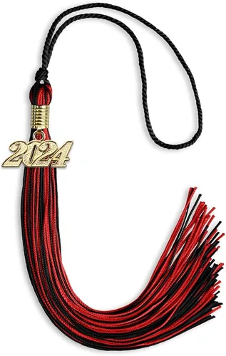 Miniatura 138 de Endea Graduation - Borla de doble color mixto con fecha dorada (negro/dorado antiguo, 2021)