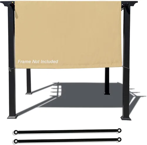 Miniatura 11 de Alion Home Toldo universal impermeable para pérgola – Toldo de repuesto para pérgola – Cubierta de sombra ajustable para exteriores con varillas