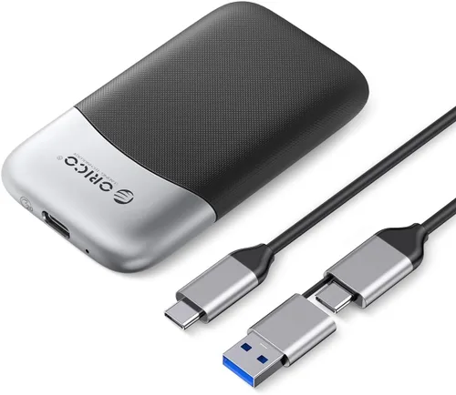 Miniatura 9 de ORICO SSD portátil de 1 TB, hasta 1050 MB/s, compacto con cable USB C y A 2 en 1, unidades de estado sólido externas, almacenamiento confiable