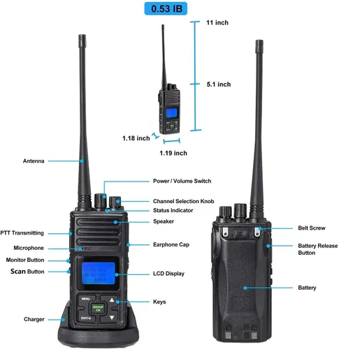 Miniatura 5 de SAMCOM Cargador multibanda de seis vías para radios FPCN30A 6 paquetes