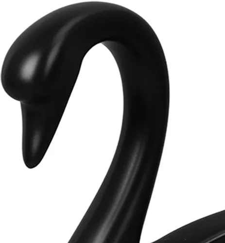 Miniatura 5 de Wnvivi 2 figuras de cisne, escultura de cisne de cerámica en blanco y negro, decoración moderna de cisne para pareja para dormitorio, estante