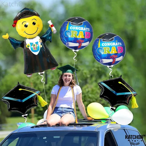 Miniatura 6 de KatchOn, Globos de graduación de salto 2026 – Grandes, 40 pulgadas Globo de graduación de felicitaciones Decoraciones de graduación de jardín