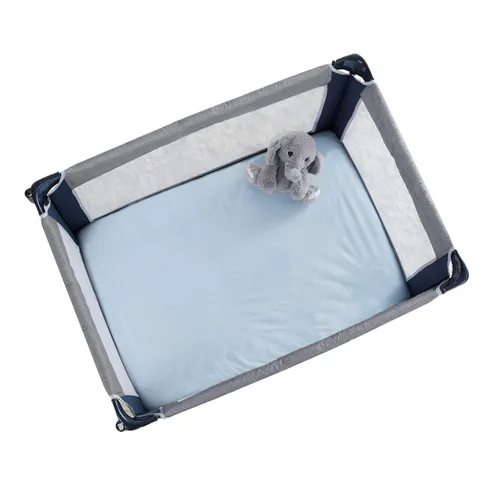 Miniatura 6 de American Baby Company Heavenly Soft N Play - Sábana bajera de felpilla suave de 27 x 39 pulgadas, cálida y acogedora, color azul, para niños