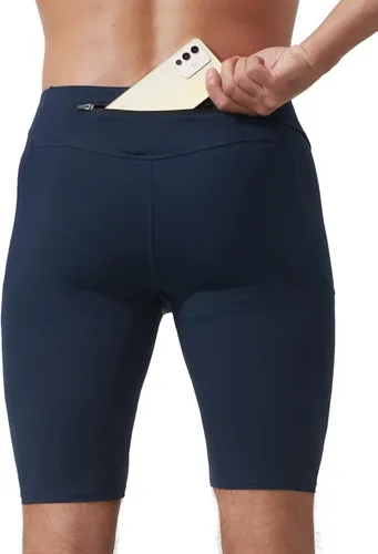 Miniatura 2 de MIZOK Pantalones cortos de compresión elásticos para hombre con bolsillo