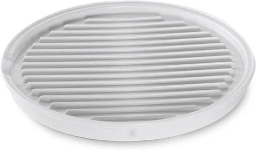 Miniatura 2 de Charola para microondas Nordic Ware para panceta o descongelar alimentos, Rejilla para tocino y carne, dos lados, con cubierta de 25,4 cm