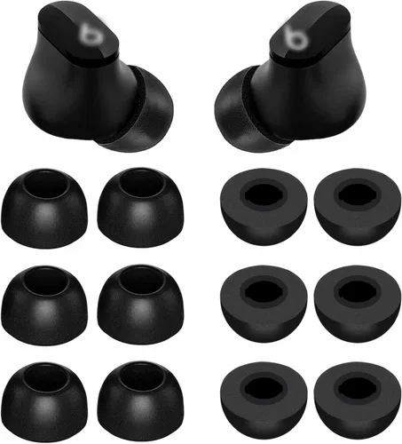 Miniatura 9 de Espuma de memoria de repuesto de tamaño pequeño compatible con Beats Fit Pro/Studio Buds + puntas para oídos, cancelación de ruido, se ajusta