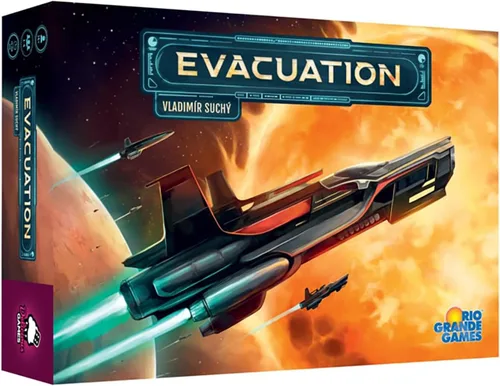 Rio Grande Games Juego de mesa de estrategia de evacuación, construcción de civilización, gestión de recursos, 1-4 jugadores