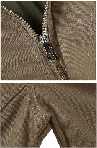 Miniatura 7 de TACVASEN - Chaquetas de algodón para hombre, estilo militar, con múltiples bolsillos