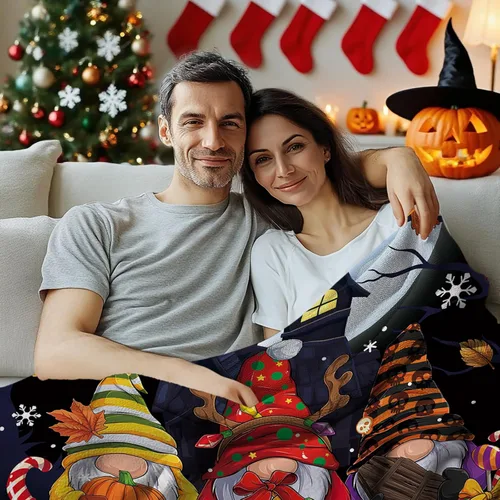 Miniatura 3 de Manta de Navidad de Wazzio, manta navideña para sofá, cama, habitación, regalos de Navidad para mujeres, hombres, hija, hijo, regalos para Acción