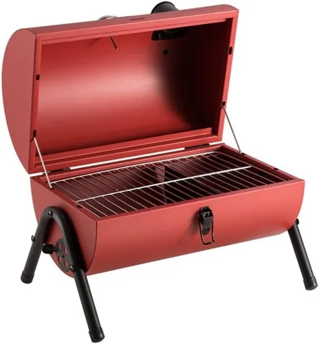 Miniatura 2 de Parrilla de carbón portátil al aire libre barbacoa patio camping picnic barbacoa estufa para 3-5 personas parrilla de carbón portátil (verde)