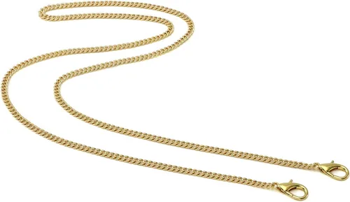 Yichain Mini Nice - Correa de cadena de repuesto para bolso cruzado, correa de hombro, accesorios (oro amarillo, 48 pulgadas)