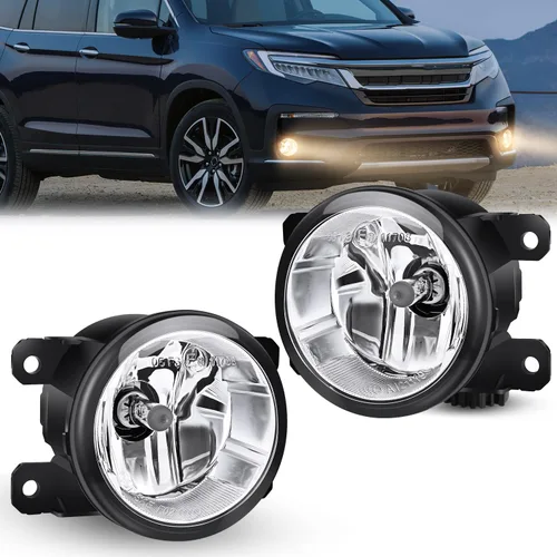 Nilight Conjunto de luces antiniebla Compatible con 2013 2014 2015 2016 2017 2018 2019 2020 Honda City CRV CRZ Civic Crosstour Ram Promaster Jeep