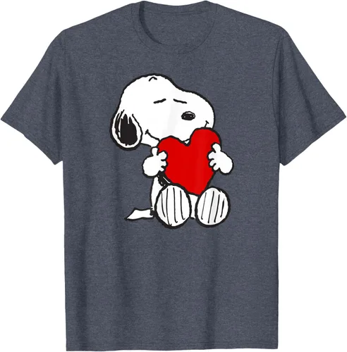Miniatura 41 de Peanuts Camiseta de San Valentín Snoopy Hugging Heart, Negro