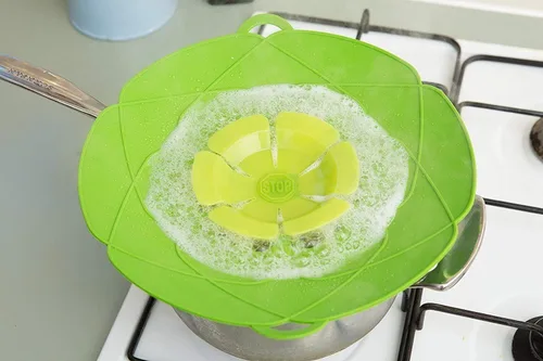 Miniatura 4 de Tapón de silicona para olla, herramienta de cocina multifunción, protección de hervor, 1 ud