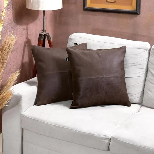 Miniatura 7 de Funda de almohada de piel de cordero – Funda de cojín decorativa para sofá – Fundas para sala de estar y dormitorio, 22 x 22 pulgadas – Paquete de 2