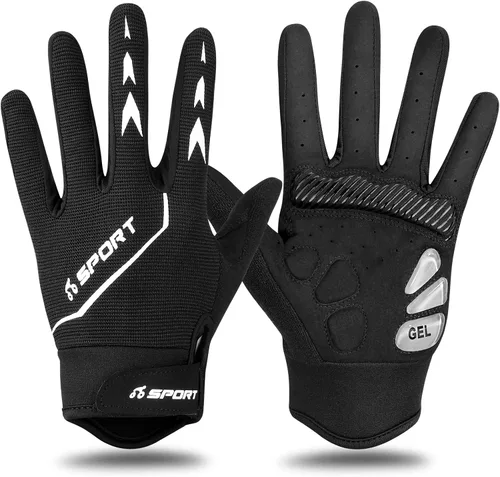 Guantes de ciclismo para hombresmujeres-almohadilla de gel de 0.197 in guantes antideslizantes de bicicleta de carretera para MTB ciclismo,