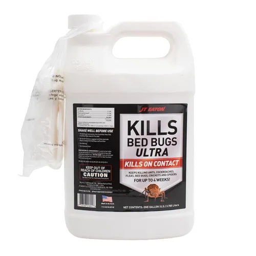 JT Eaton Mata las chinches de cama Ultra Spray, chinches de cama a base de agua y asesino de insectos – Grado profesional, galón con rociador
