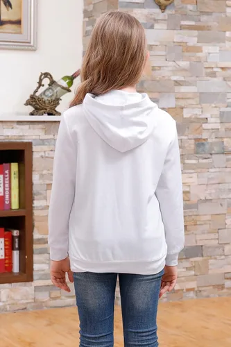Miniatura 2 de GORLYA Sudadera con estampado gráfico de dibujos animados para niñas de 4 a 14 años