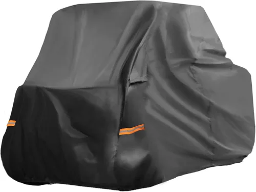 X AUTOHAUX Cubierta UTV para Kawasaki Mule SX Impermeable Cubierta Lado a Lado para Exteriores Protección contra el Sol, Lluvia y Almacenamiento