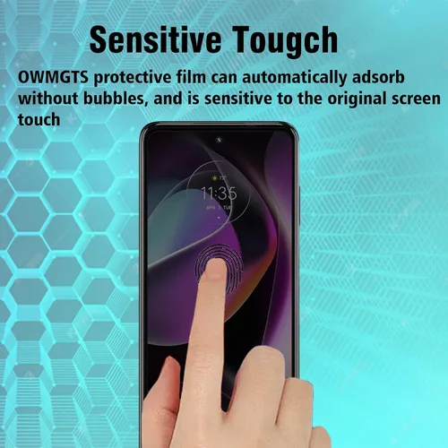 Miniatura 3 de Paquete de 2 protectores de pantalla de privacidad para Motorola Moto G 5G 2022 [dureza 9H] HD [negro] película de vidrio templado privado antiespía
