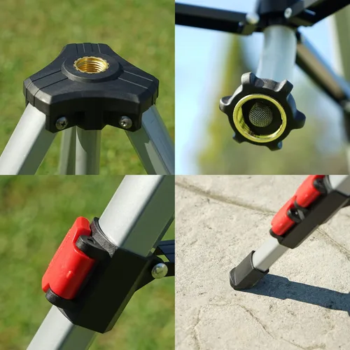 Miniatura 3 de Eden 94152 PRO - Trípode telescópico de peso pesado (5.37 libras) Aspersor de accionamiento turbo multipatrón, con kit de inicio de conexión rápida