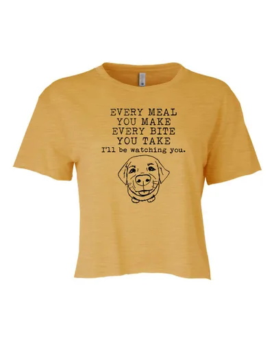 Miniatura 13 de I Walk The Lime, Cute Women's Screen Printed Crop Tee, Shirts With Sayings, Heather Gray or Gold (S, Heather Gray)
