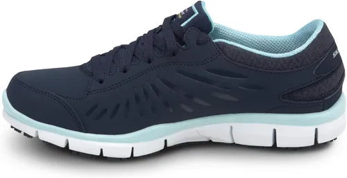 Miniatura 4 de Skechers Work Stacey - Tenis de trabajo con punta suave para mujer, antiderrapante, perfil bajo