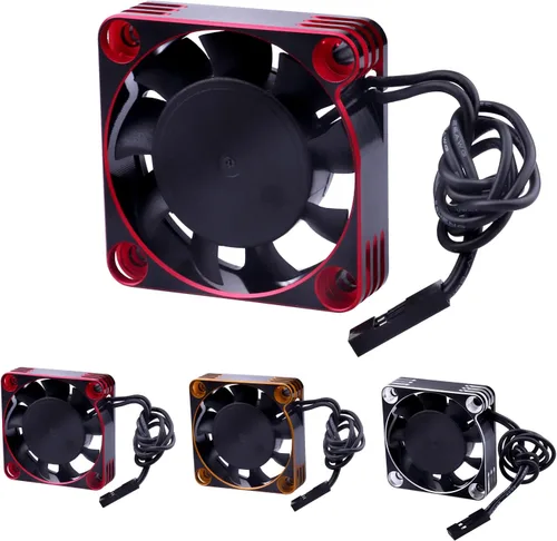 Ventilador de refrigeración del motor RC de 1.575x1.575 in para RC Car Truck Buggy Crawler escala 1/8 1/10 540 550 motores sin escobillas ESC, color