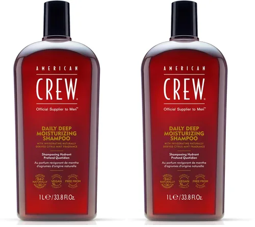 Miniatura 9 de American Crew Champú para Hombre, Hidratante Profundo Diario, De Origen Natural, Fórmula Vegana, Fragancia de Cítricos y Menta, 3.3 onzas líquidas