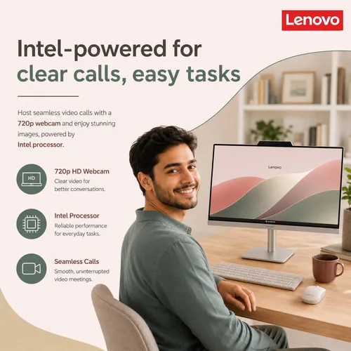 Miniatura 2 de Lenovo IdeaCentre - Computadora de escritorio todo en uno, pantalla IPS antirreflejo FHD de 24 pulgadas, 32 GB de RAM, almacenamiento de 1.5 TB