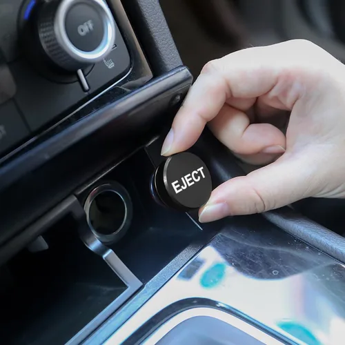 Miniatura 4 de Osilly Enchufe a prueba de polvo para encendedor de cigarrillos de automóvil, cubierta de enchufe de aluminio para decoración de botones, accesorios