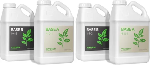 Miniatura 10 de VIVOSUN Paquete de Nutrientes Líquidos Base A & B, Fertilizante Hidropónico para Crecimiento Grande, Apoya Etapas Vegetativas y de Floración