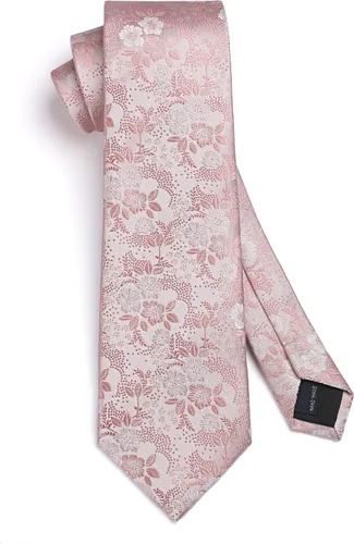 Miniatura 134 de Corbatas florales tejidas clásicas para hombre, corbata cuadrada de bolsillo, corbatas formales para hombres, boda con pañuelo